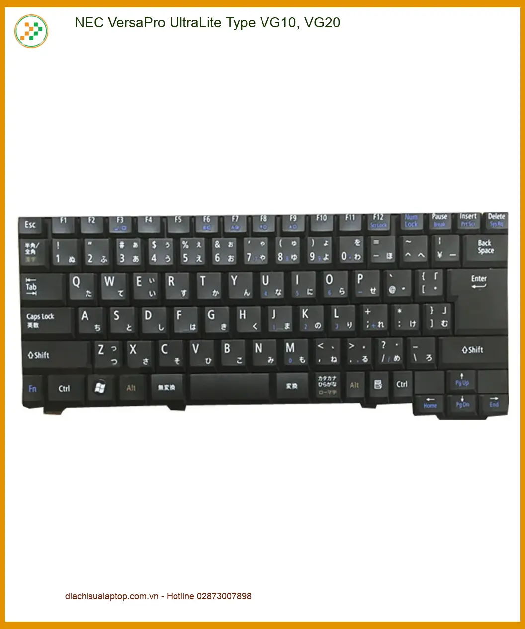 Bàn phím Laptop Nec VG10, VG20 - Thay lấy liền | Giá rẻ TPHCM