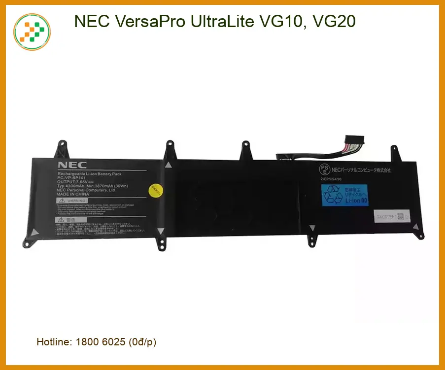 Pin Laptop Nec VG10 VG20 - Thay Lấy Liền Tại TPHCM