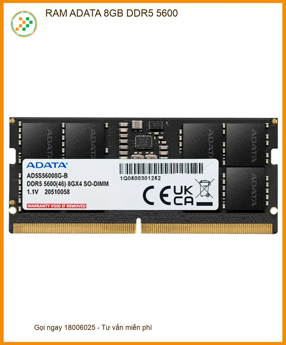RAM Laptop ADATA 8GB DDR5 5600 - Lắp Nhanh, Giá Rẻ TPHCM