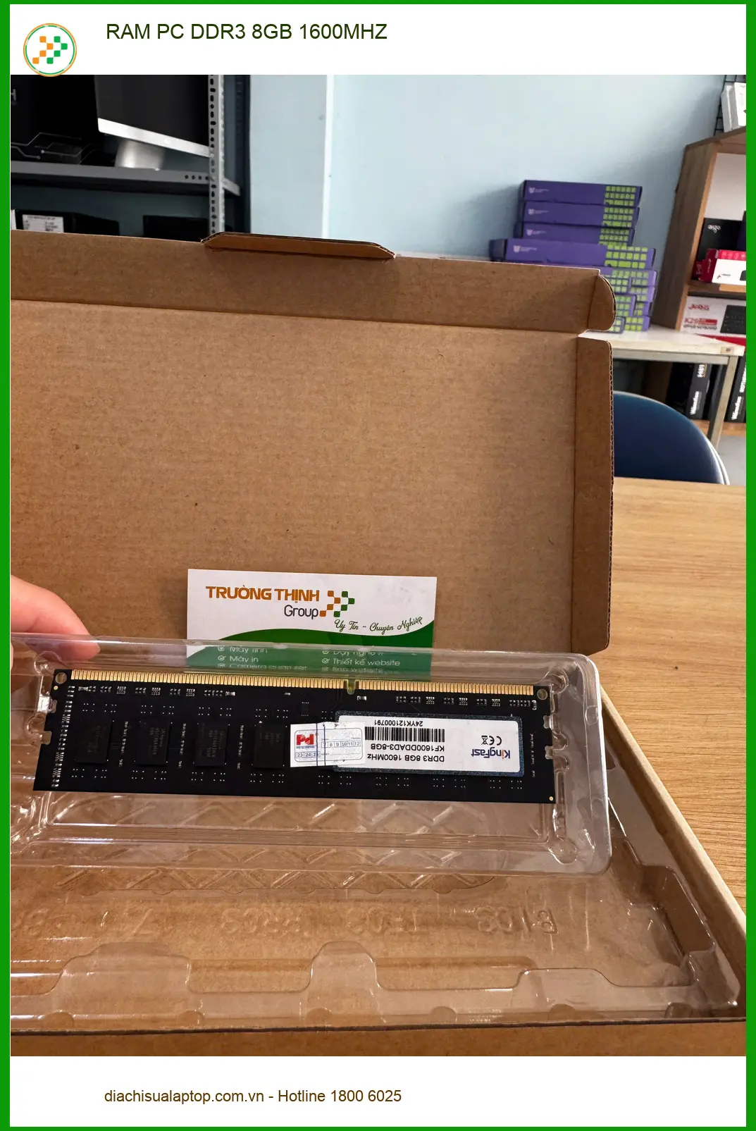 Chỗ RAM PC DDR3 8GB 1600MHZ Quận 10 lấy liền - Chị Hạnh lo lắng máy chậm ảnh thực tế 2