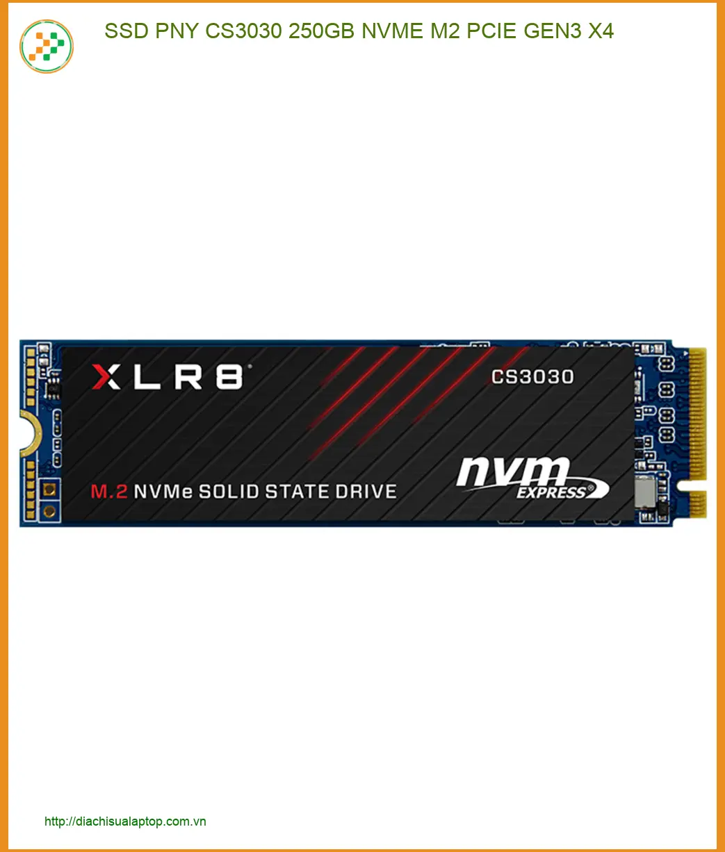 Ổ cứng SSD PNY CS3030 250GB - Thay thế Nâng cấp Laptop Giá Rẻ TPHCM