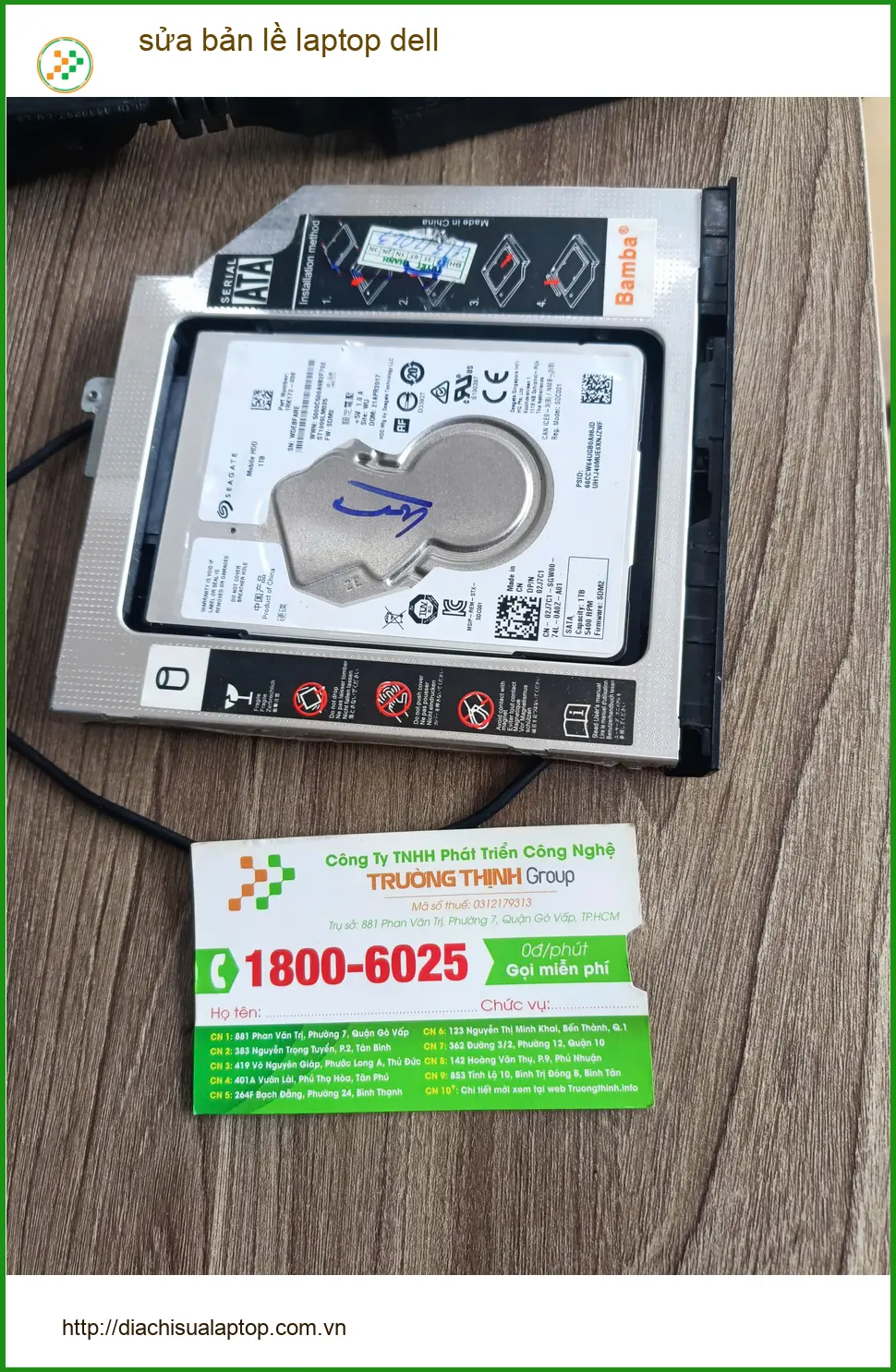 Trung tâm sửa bản lề laptop Dell Quận Tân Phú - Anh Đức An tìm chỗ sửa bản lề bị bung ảnh thực tế 1