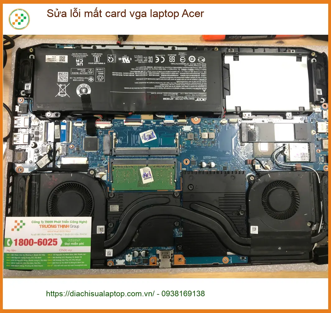 Chị An thiết kế đồ họa tìm nơi sửa lỗi mất card VGA laptop Acer Quận Bình Tân ảnh thực tế 2
