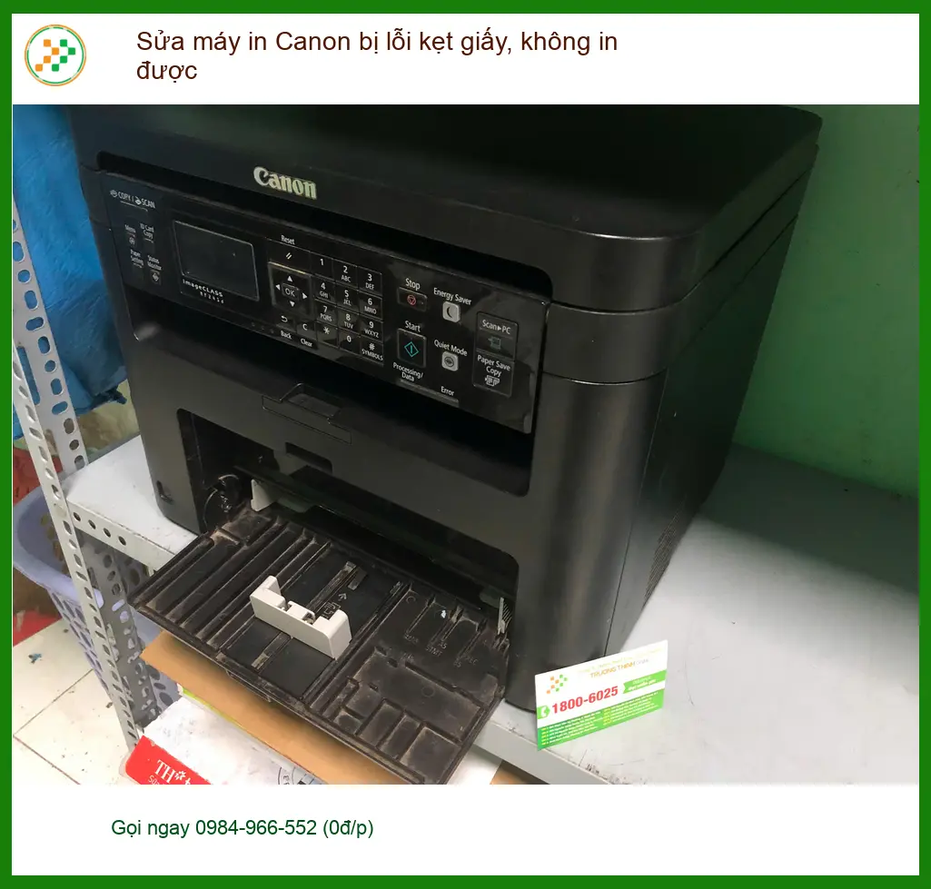 Chị Thảo quản lý văn phòng khắc phục lỗi kẹt giấy máy in Canon Quận Bình Tân ảnh thực tế 2