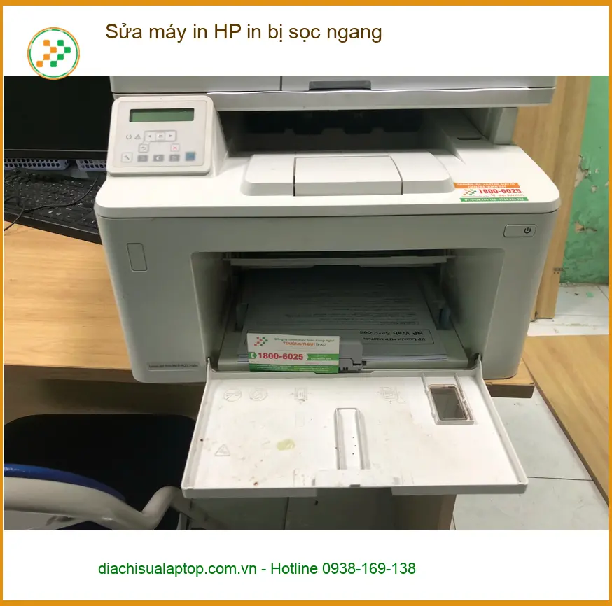 Chú Đạt ở Quận Bình Tân tìm thợ sửa máy in HP in bị sọc ngang ảnh thực tế 1