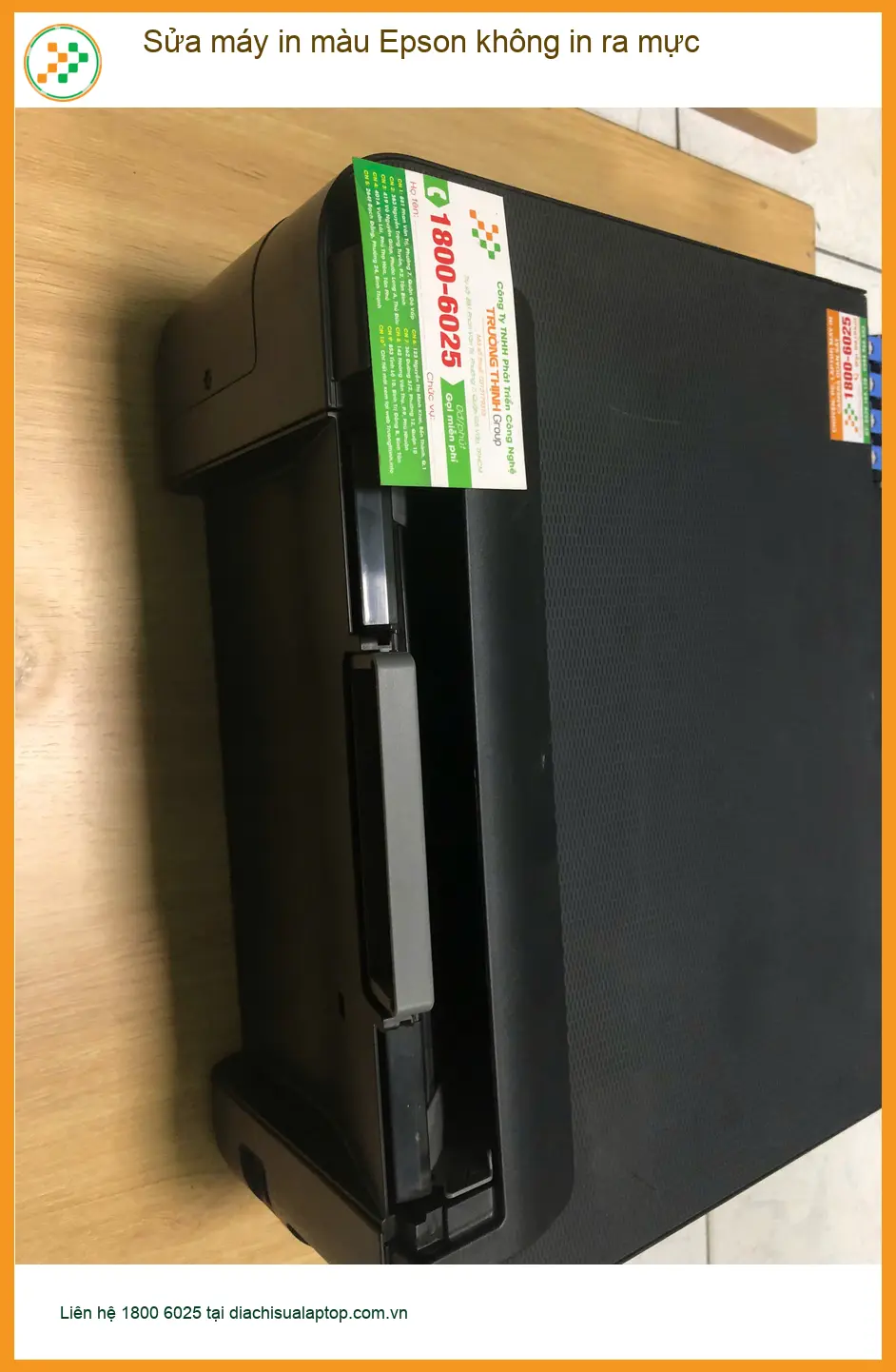 Chú Phước vật vã với máy in màu Epson không in ra mực Quận Bình Tân ảnh thực tế 1