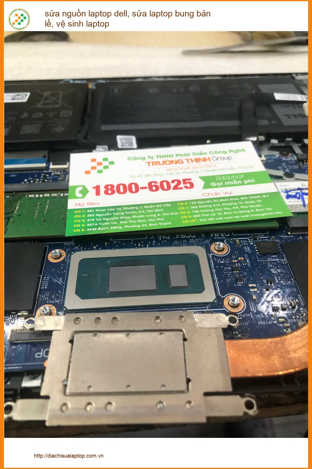 Chị Mai kế toán - Sửa laptop Dell bung bản lề ở Bình Thạnh uy tín ảnh thực tế 1
