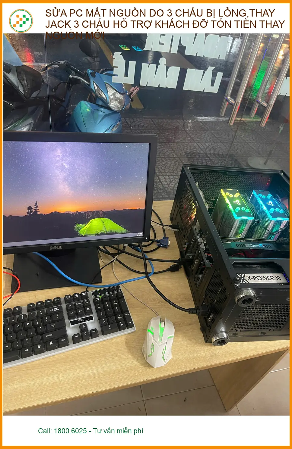 PC mất nguồn do jack lỏng - Anh Đạt kỹ thuật viên Quận Phú Nhuận sửa liền ảnh thực tế 1