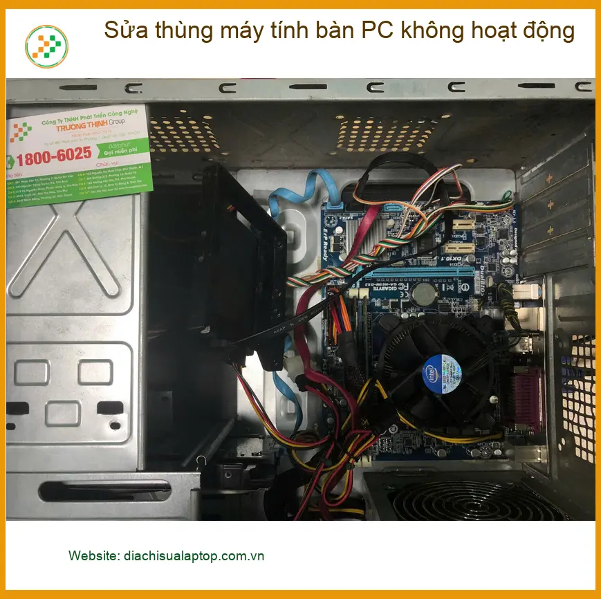Anh Trọng kỹ sư ở Bình Tân loay hoay với thùng PC không hoạt động ảnh thực tế 1
