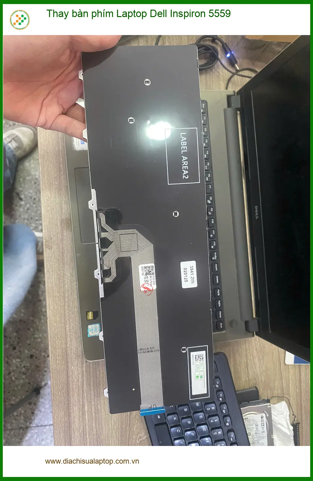 Anh Đạt kiến trúc sư thay bàn phím Laptop Dell Inspiron 5559 Quận 7 lấy liền ảnh thực tế 1