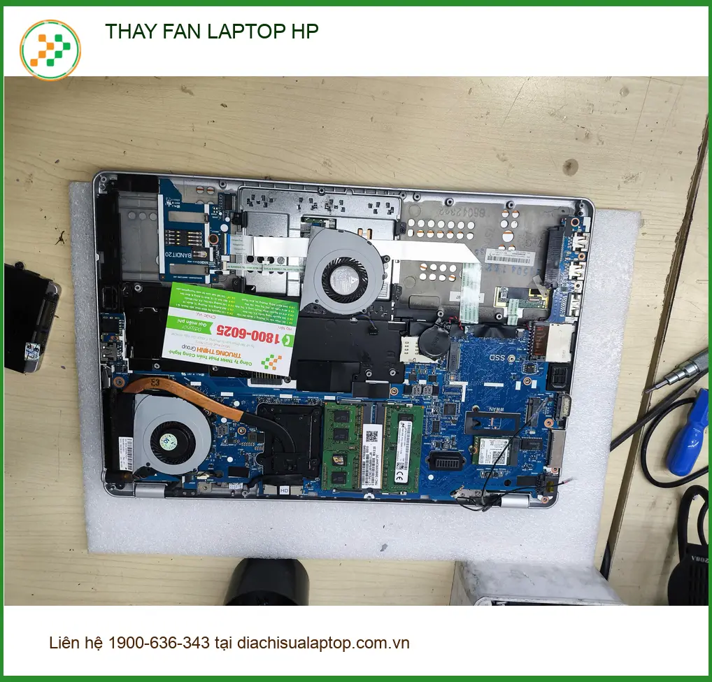 Dịch vụ thay fan laptop HP Gò Vấp lấy ngay - Chị Thảo nhân viên văn phòng cần gấp ảnh thực tế 1