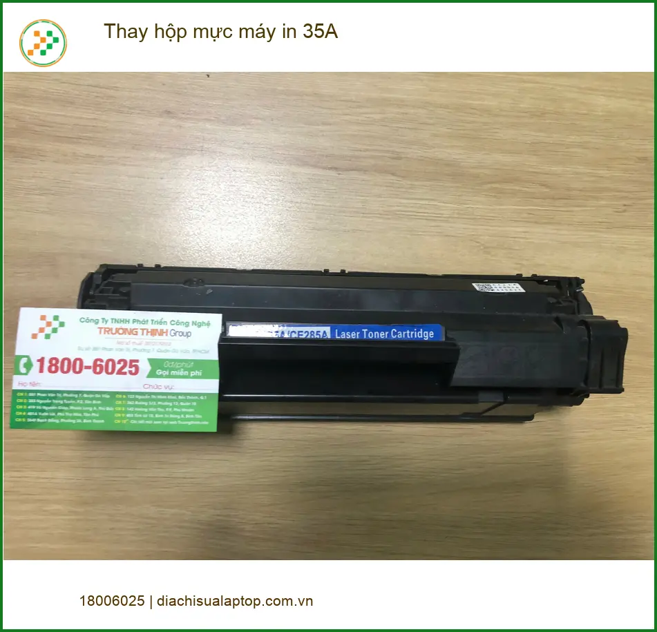 Tiệm thay hộp mực máy in 35A Quận Bình Tân - Cô Mai chủ tiệm bánh mì cần gấp ảnh thực tế 1