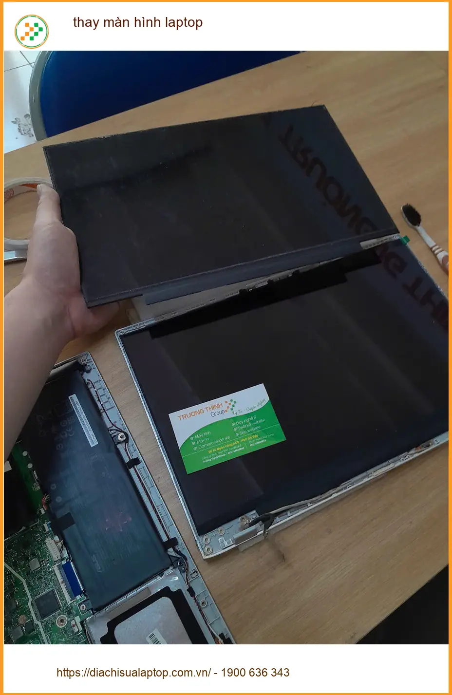 Chị Nguyệt thiết kế đồ họa tìm dịch vụ thay màn hình laptop Quận Thủ Đức uy tín ảnh thực tế 1