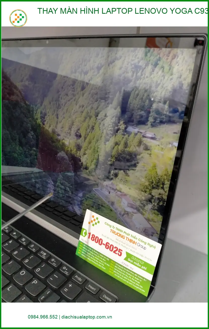 Anh Khang ở Quận 12 review ca thay màn hình laptop Lenovo Yoga C930 lấy ngay ảnh thực tế 1