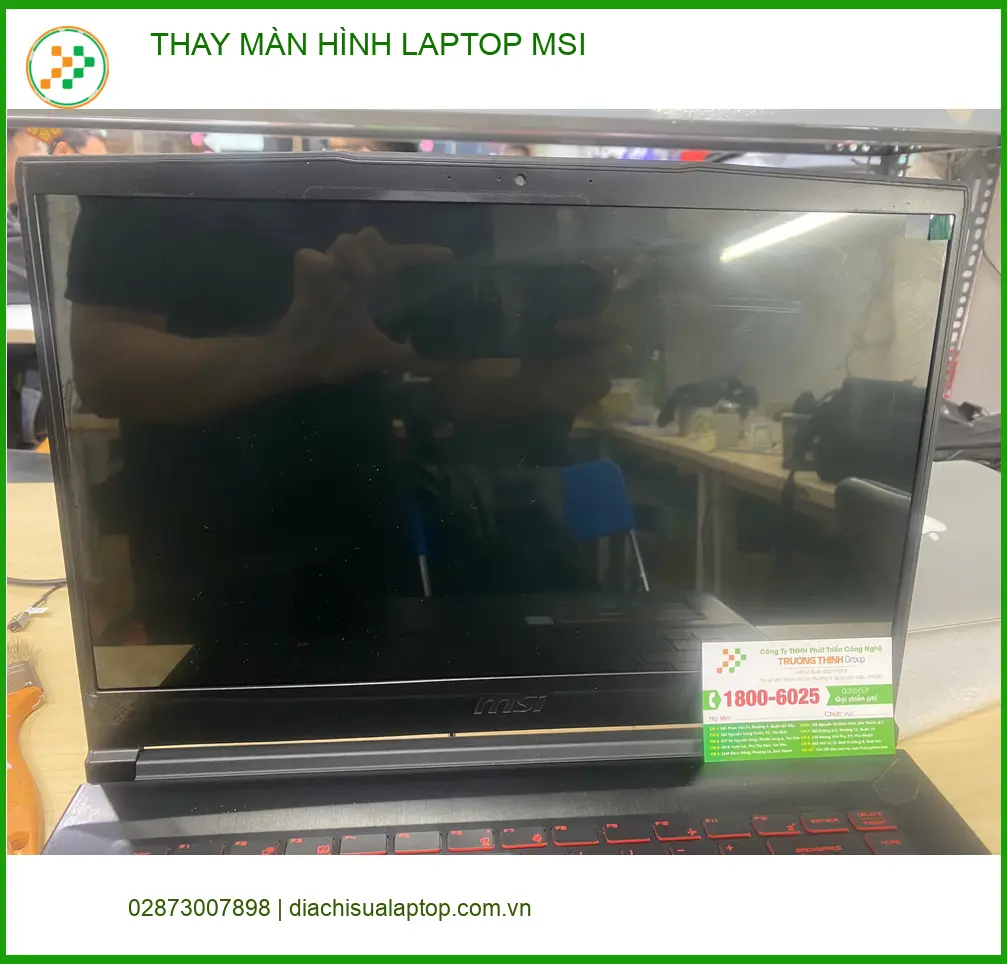 Tiệm thay màn hình laptop MSI Quận Gò Vấp - Chị Thùy chia sẻ kinh nghiệm ảnh thực tế 2
