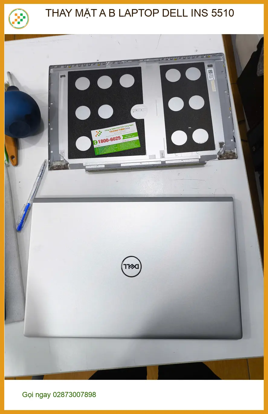 Chị Loan làm vỡ vỏ laptop - Thay mặt A B Dell Ins 5510 Quận Gò Vấp ảnh thực tế 1