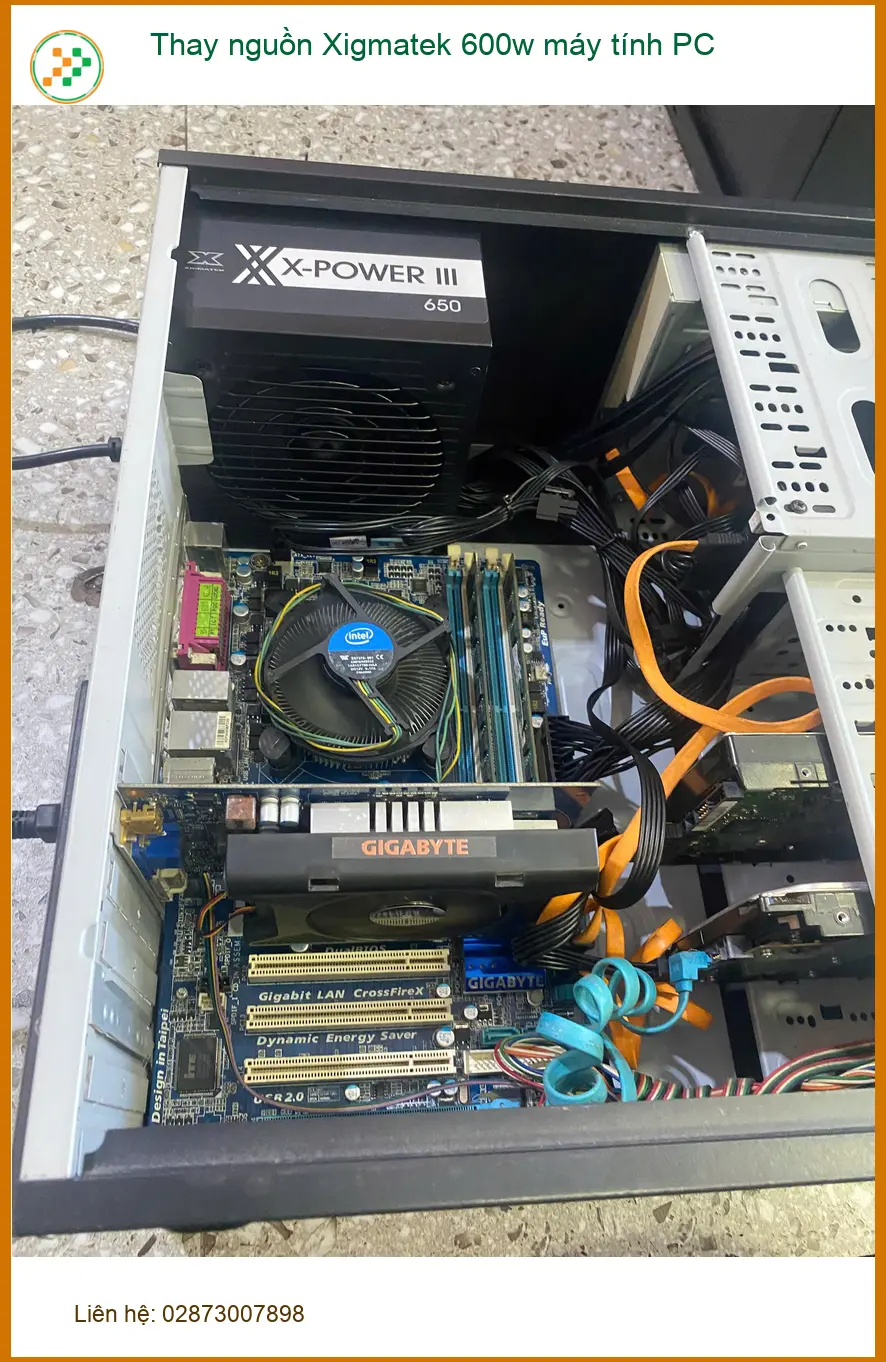 Anh Dũng ở Quận 7 cần thay nguồn Xigmatek 600w máy tính PC gấp ảnh thực tế 2