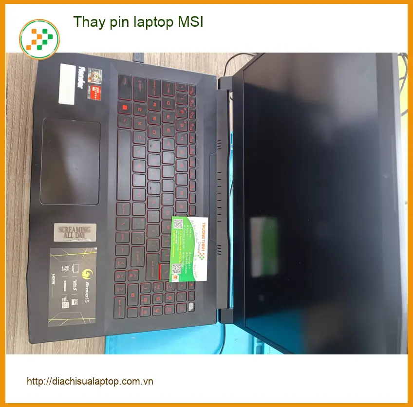 Chị Thanh kế toán review địa điểm thay pin laptop MSI Quận Tân Phú uy tín ảnh thực tế 1