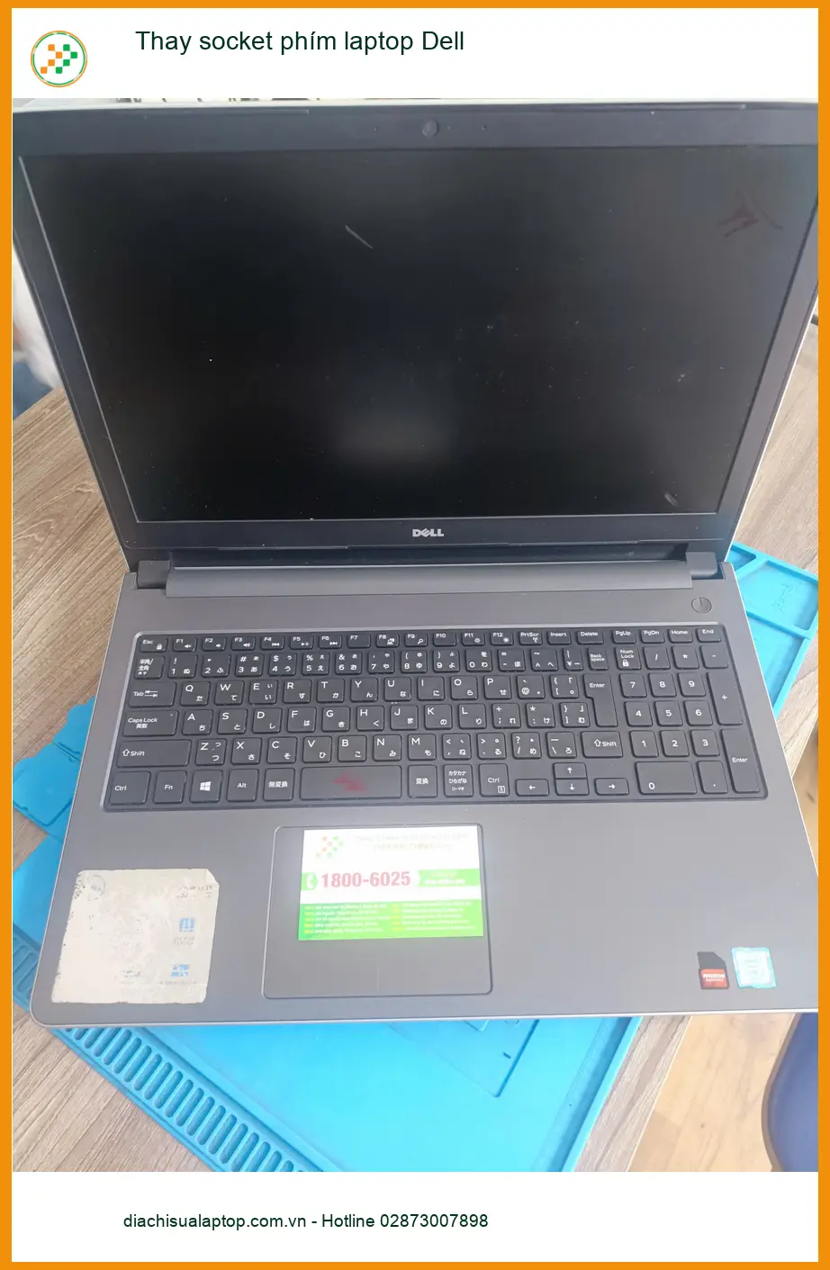 Cô Mai Trâm gặp lỗi phím - Thay socket phím laptop Dell Quận Tân Phú ảnh thực tế 1
