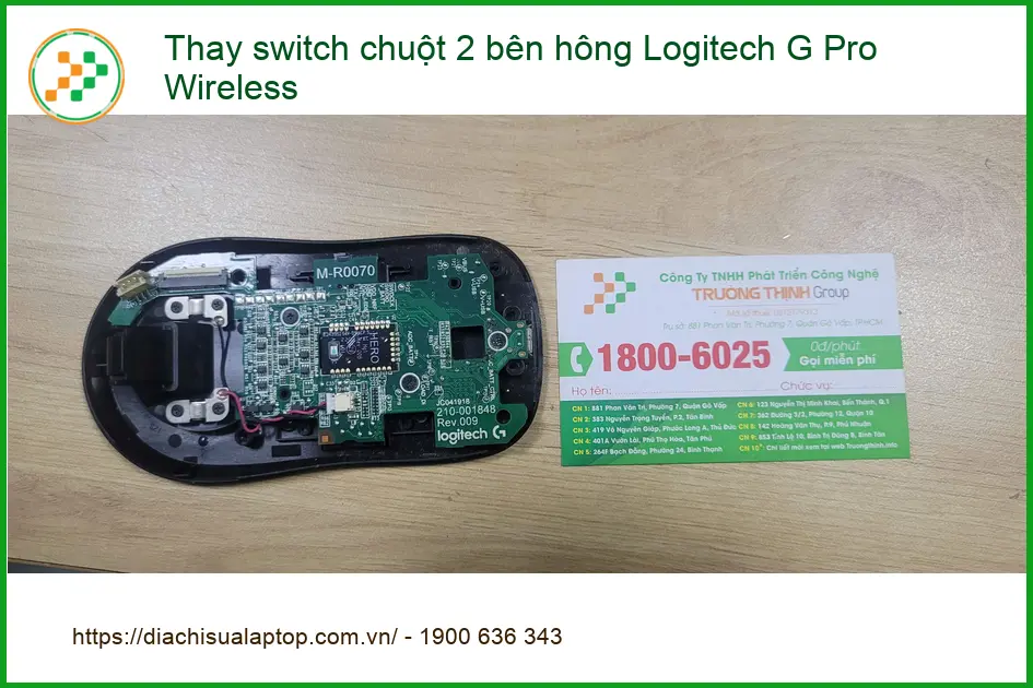 Thợ Thay switch chuột Logitech G Pro Wireless Quận Bình Tân - Anh Khôi đánh giá ảnh thực tế 1