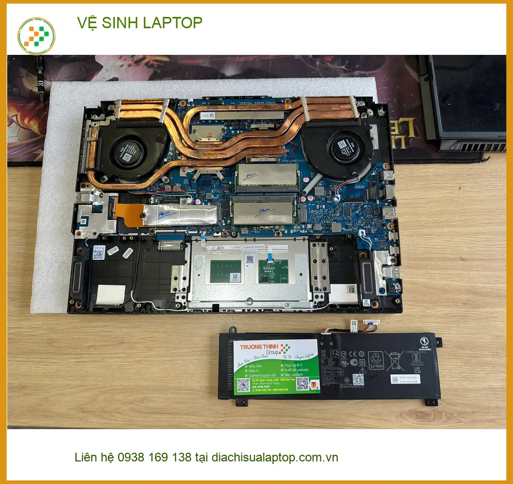 Tiệm vệ sinh laptop Quận 9 - Chú An bảo vệ máy nóng đơ ảnh thực tế 1