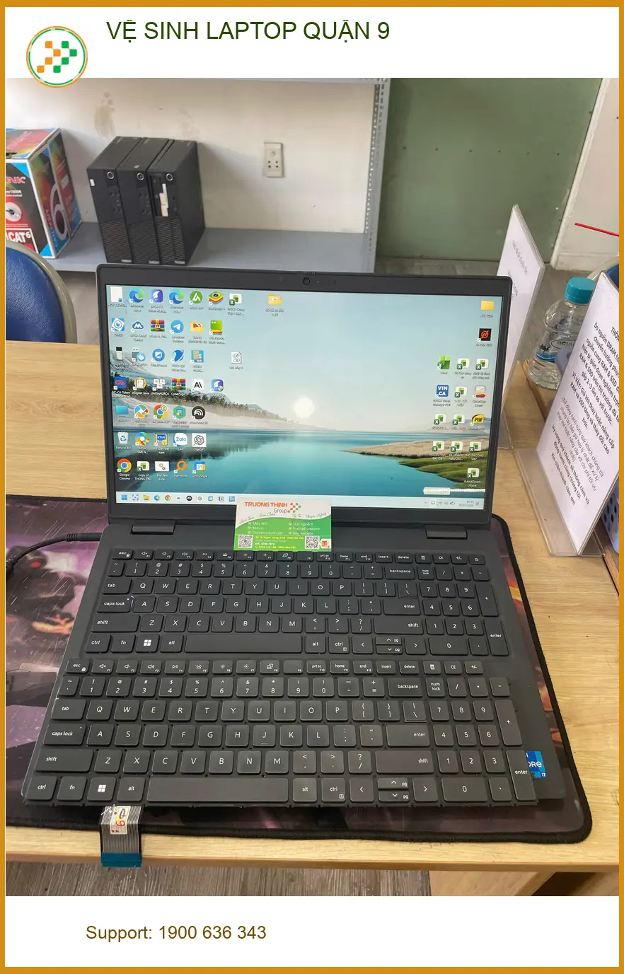 Anh Khôi kỹ sư xây dựng bận rộn tìm Dịch vụ vệ sinh laptop Quận 9 uy tín ảnh thực tế 1