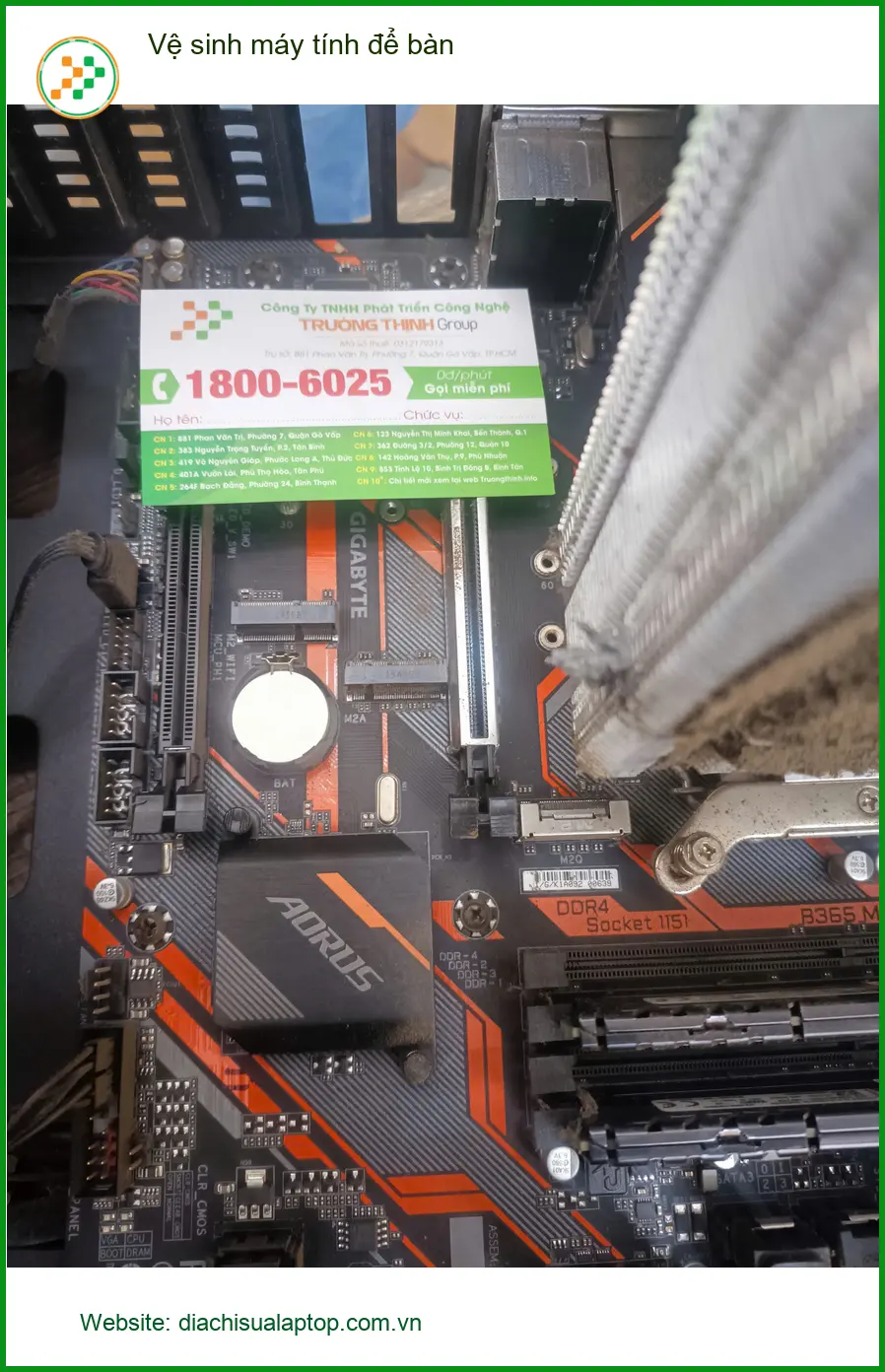 Anh Quang review Dịch vụ vệ sinh máy tính để bàn Quận Tân Phú giá tốt ảnh thực tế 1