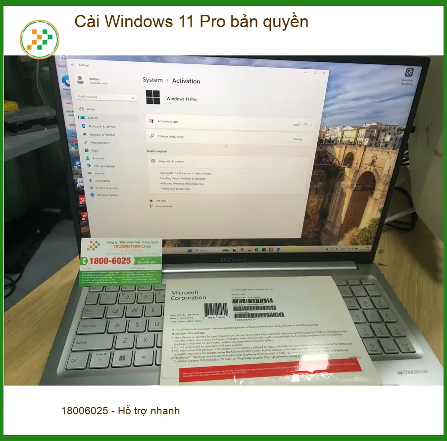 Chú Tấn Quận Bình Tân: tìm dịch vụ cài Windows 11 Pro bản quyền ảnh thực tế 1