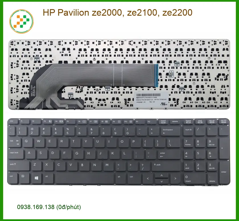 Bàn phím Laptop HP Pavilion ze2000, ze2100, ze2200 - Thay Lấy Liền TPHCM