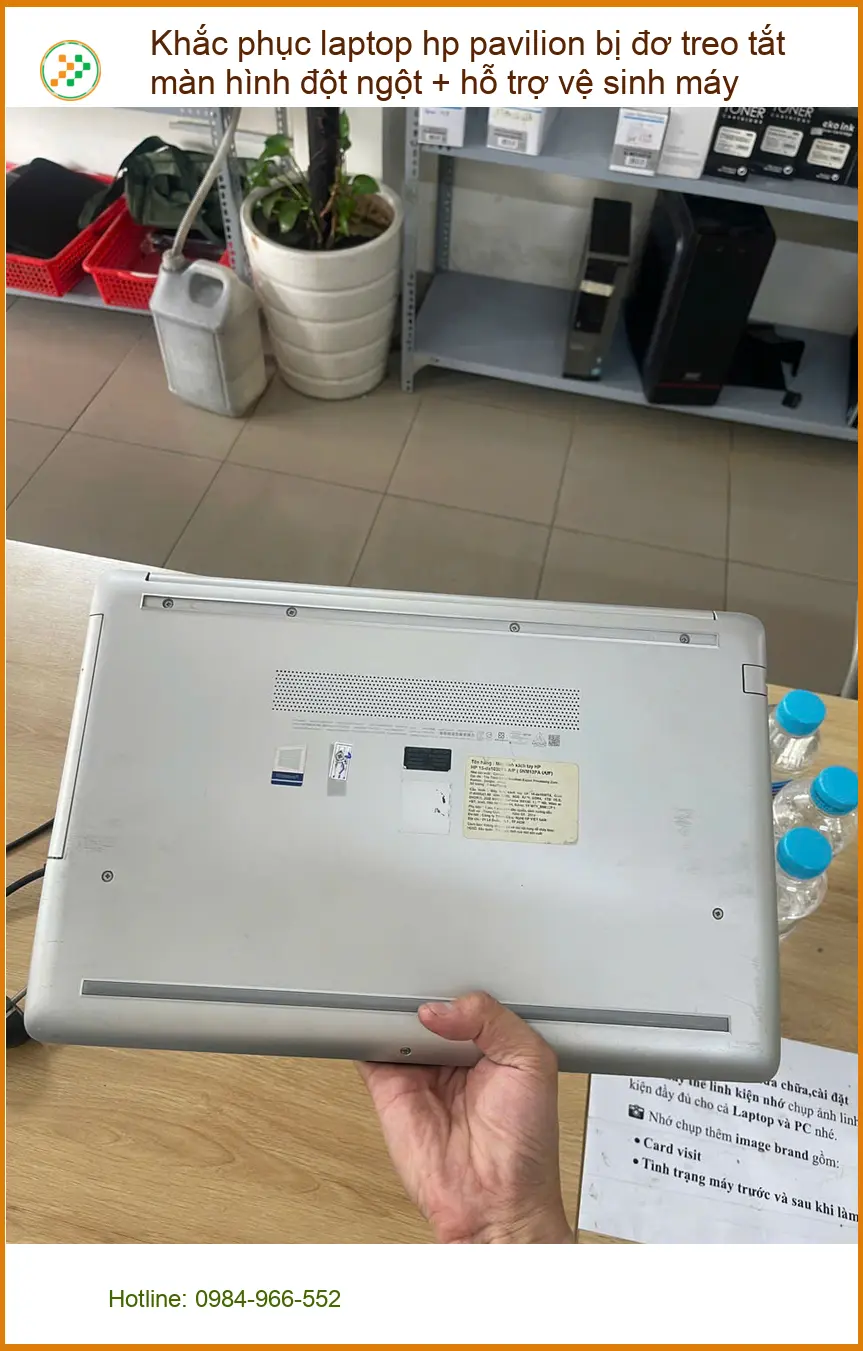 Anh Đức An sửa laptop hp pavilion đơ treo Quận Phú Nhuận uy tín ảnh thực tế 1
