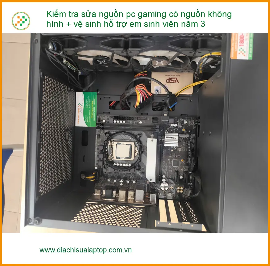 Chỗ sửa nguồn pc gaming giá sinh viên Phú Nhuận - Bạn Ngọc Trâm ảnh thực tế 2