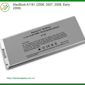 Pin Laptop APPLE MacBook A1181 - Thay Pin Laptop Lấy Liền Giá Tốt TPHCM