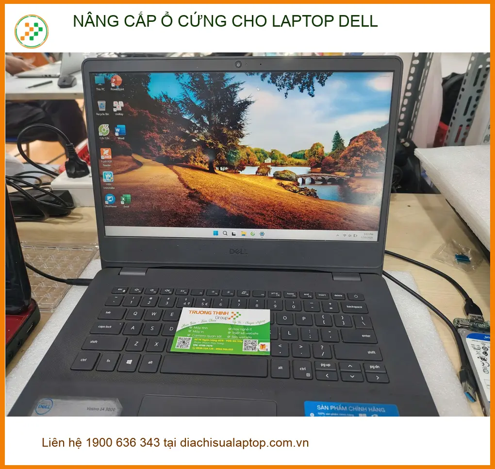 Cô Mai cần nâng cấp ổ cứng Laptop Dell Quận Gò Vấp lấy ngay, giá tốt ảnh thực tế 1