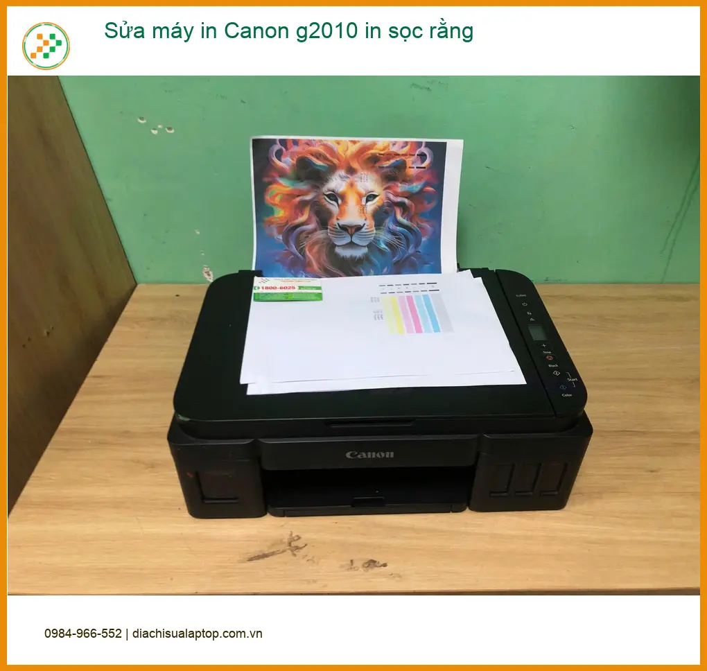 Thợ sửa máy in Canon g2010 in sọc cho chị Thanh kế toán Quận Bình Tân ảnh thực tế 1