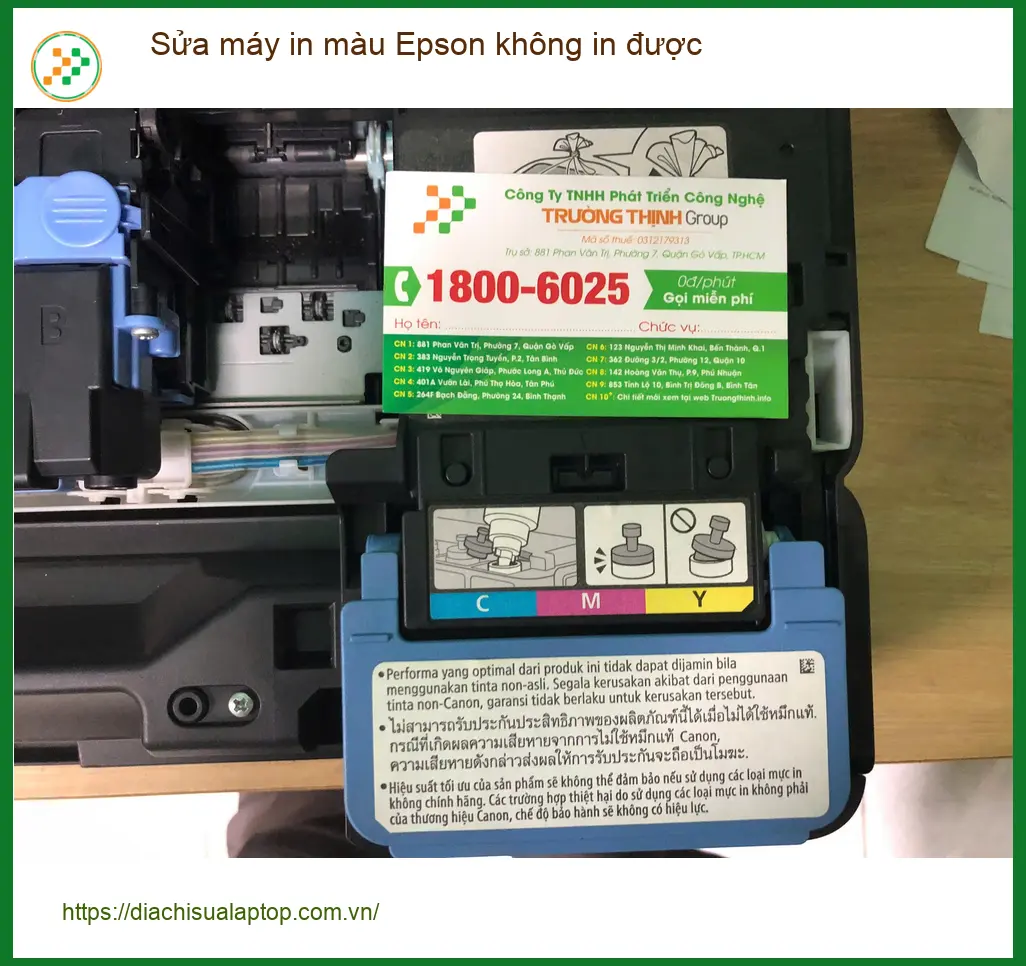 Cô Thảo quản lý tìm chỗ sửa máy in màu Epson không in được Quận Bình Tân ảnh thực tế 2