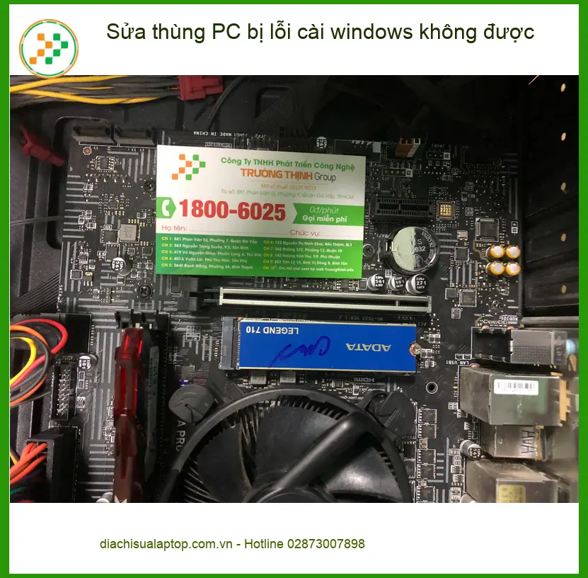 Chị Hằng ở Quận Bình Tân - Dịch vụ sửa thùng PC lỗi cài Win không được ảnh thực tế 2