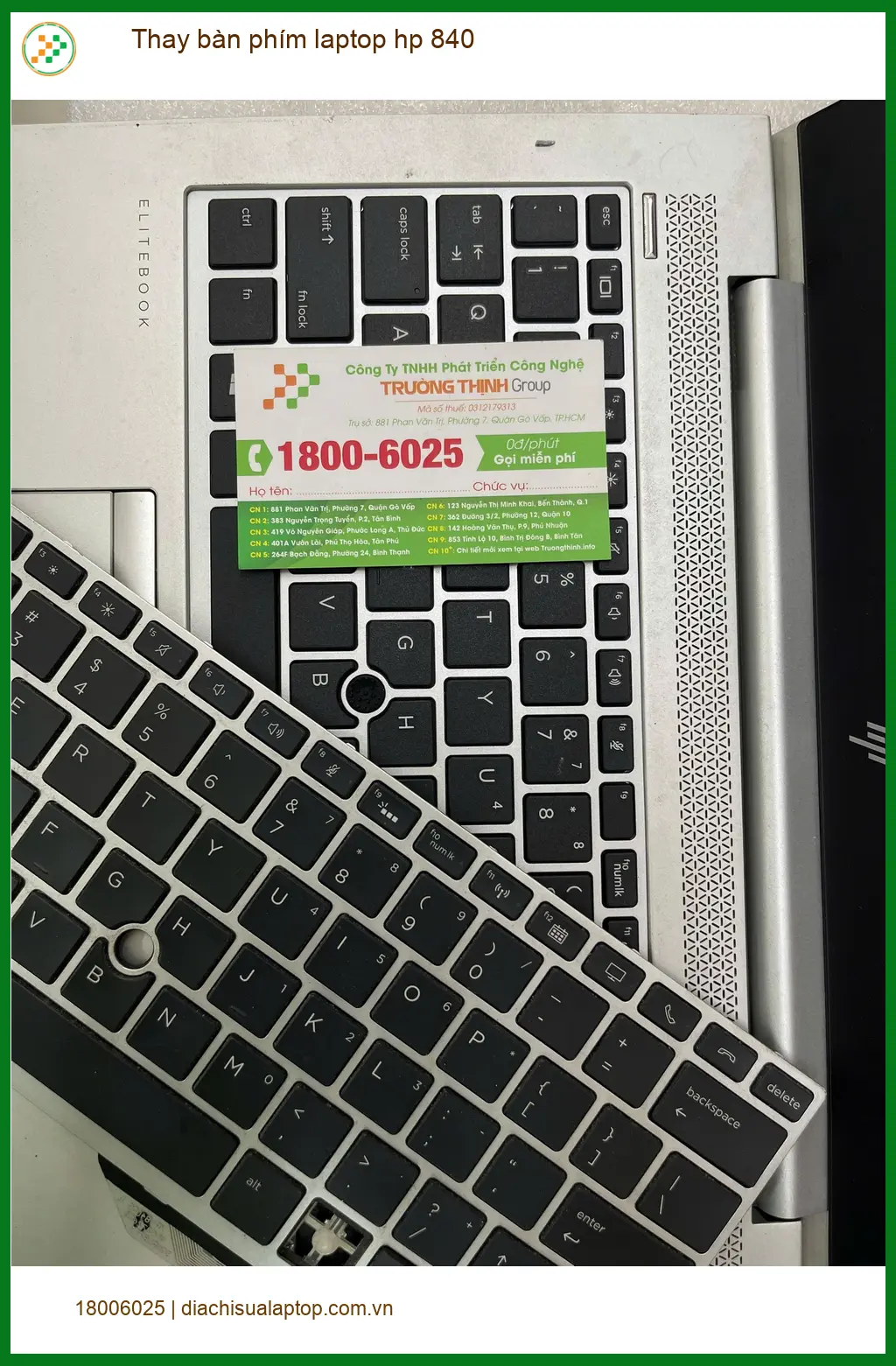 Chị Thương tìm chỗ thay bàn phím laptop HP 840 Quận 12 uy tín ảnh thực tế 2
