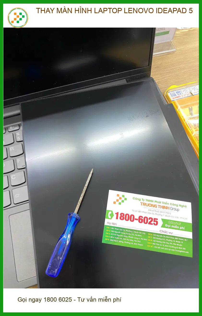 Dịch vụ Thay Màn hình Laptop Lenovo Ideapad 5 Quận 12 Uy tín - Chị Thanh sửa lấy liền ảnh thực tế 1