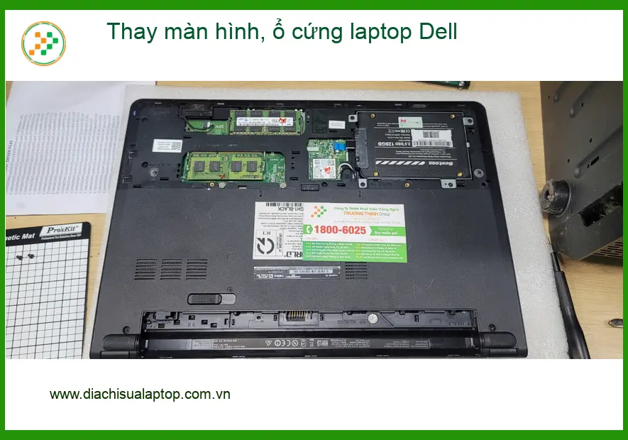 Cô Mai lo lắng tìm chỗ thay màn hình, ổ cứng laptop Dell Quận Bình Tân uy tín ảnh thực tế 1