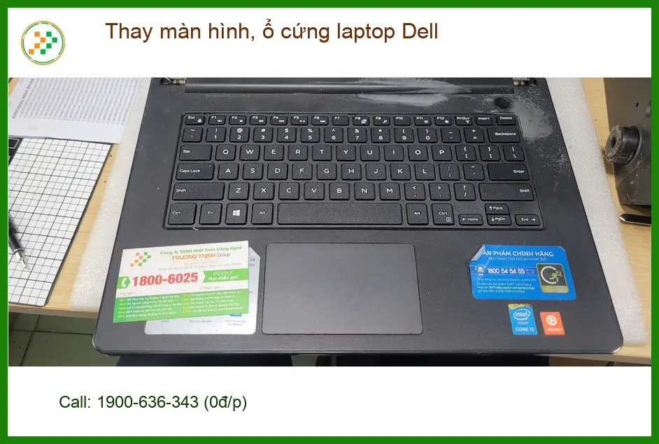 Cô Mai lo lắng tìm chỗ thay màn hình, ổ cứng laptop Dell Quận Bình Tân uy tín ảnh thực tế 2