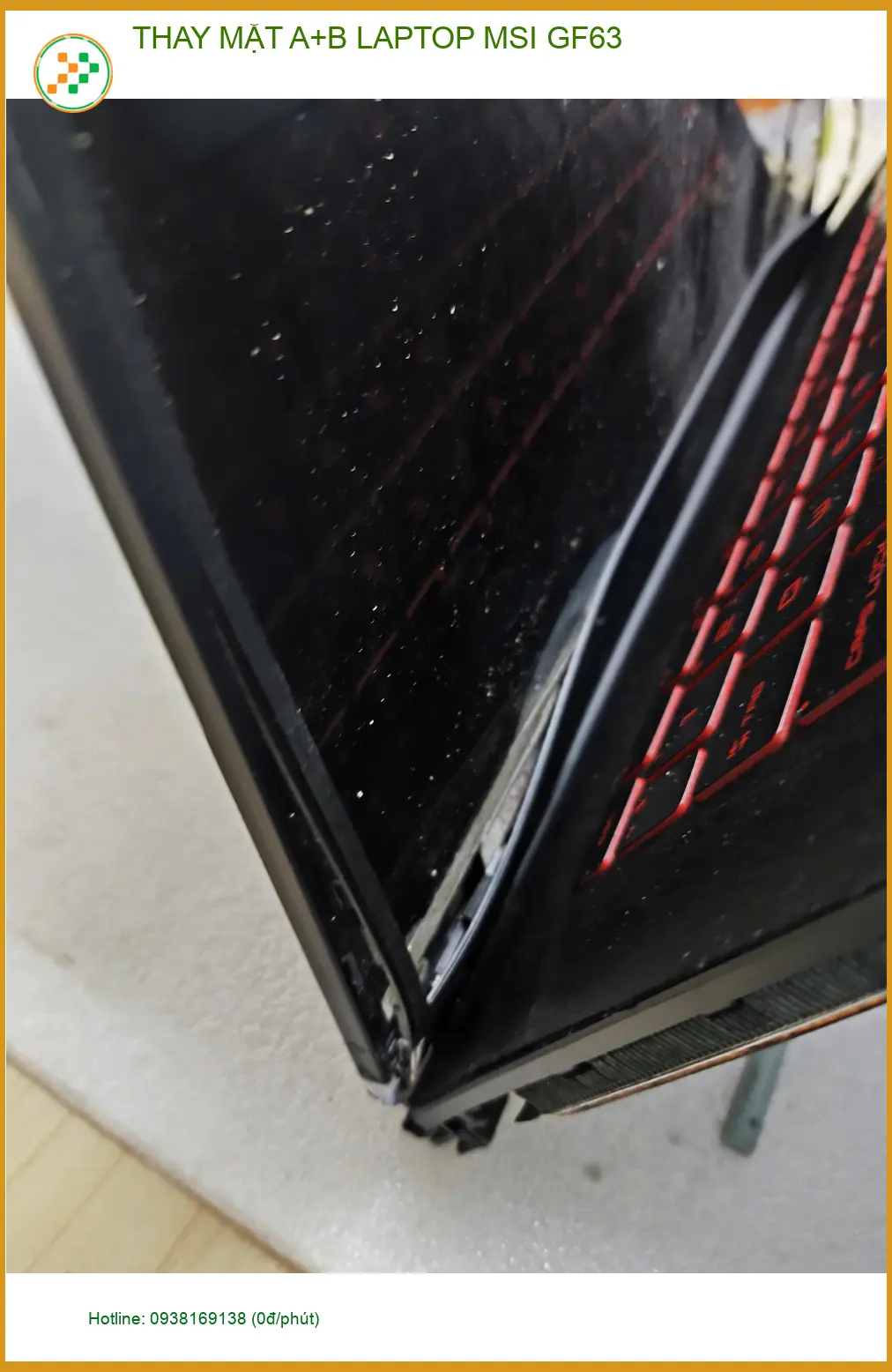 Cửa hàng thay mặt A+B Laptop MSI GF63 Quận Gò Vấp - Anh Khoa cần lấy ngay ảnh thực tế 2