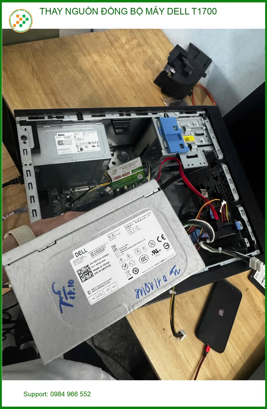 Chị Mai cần thay nguồn đồng bộ máy DELL T1700 Quận 10 lấy ngay ảnh thực tế 1
