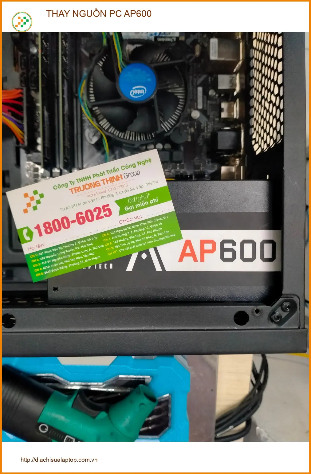 Anh Tâm - Trung tâm Thay Nguồn PC AP600 Quận 12 uy tín. ảnh thực tế 1