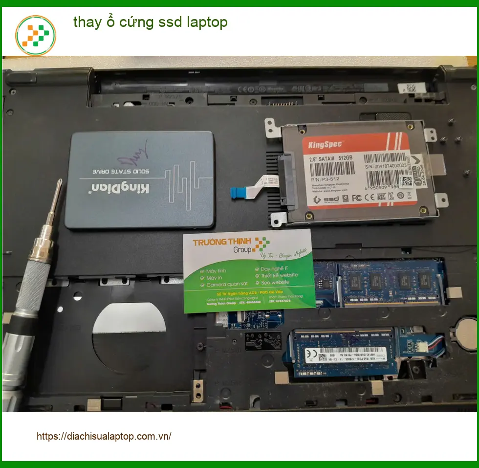 Anh Phong quản lý dự án review: thay ổ cứng SSD laptop Quận Thủ Đức ảnh thực tế 1