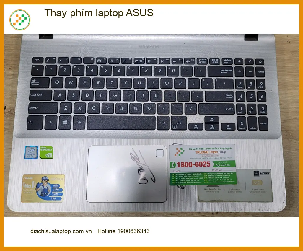Chỗ Thay phím laptop ASUS Quận Bình Tân giá rẻ - Anh Khải IT tìm địa chỉ uy tín ảnh thực tế 1