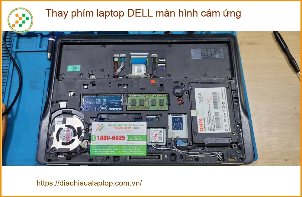 Dịch vụ Thay phím laptop DELL màn hình cảm ứng Quận Bình Tân - Anh Quân ảnh thực tế 1
