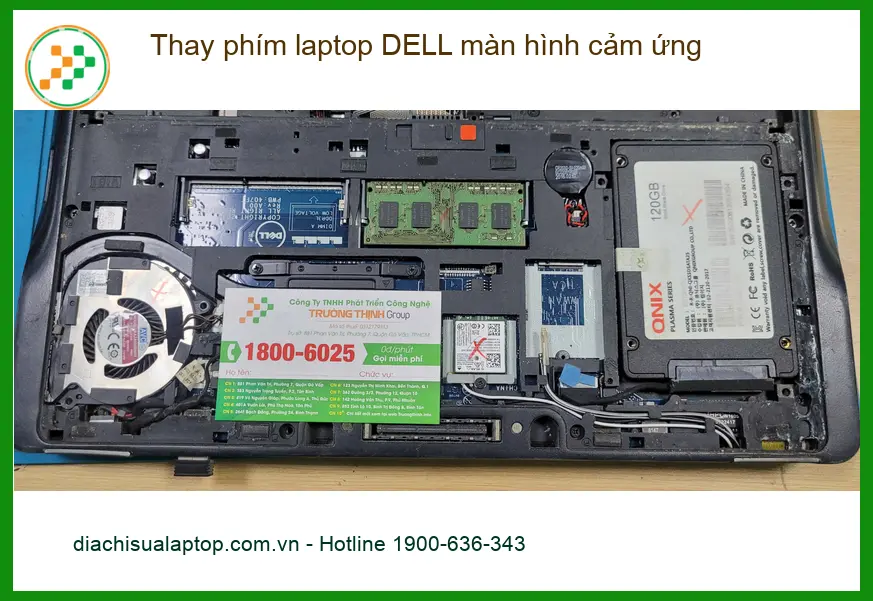 Dịch vụ Thay phím laptop DELL màn hình cảm ứng Quận Bình Tân - Anh Quân ảnh thực tế 2