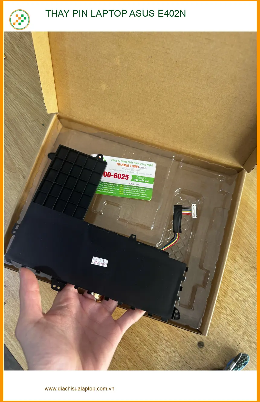Chị Thanh cần thay pin laptop Asus E402N Quận 10 - Trung tâm uy tín ảnh thực tế 2