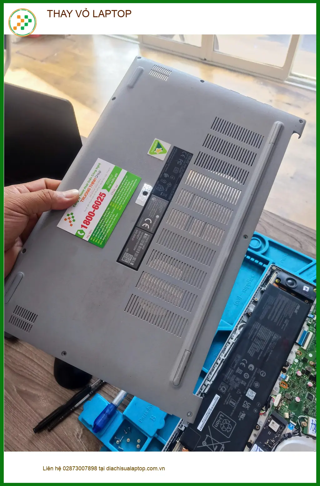 Trung tâm Thay Vỏ Laptop Quận Gò Vấp lấy liền - Anh Khoa làm rơi cần gấp ảnh thực tế 1