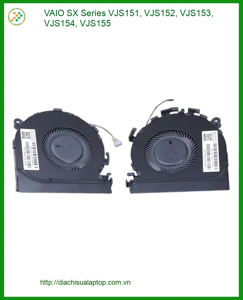 Quạt Laptop VAIO SX Series VJS151, VJS152, VJS153, VJS154, VJS155 - Thay Nhanh | Giá Tốt TPHCM